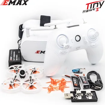 EMAX Tinyhawk II 75mm 1-2S Pokřik FPV Racing Drone BNF/RTF FrSky D8 Runcam Nano2 Cam 25/100/200mw VTX 5A Blheli_S ESC