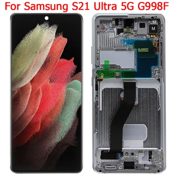Původní G998F LCD Pro Samsung Galaxy S21 Ultra Displej S Rámem 6.8