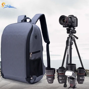 Vodotěsný Fotoaparát DSLR Batoh Batoh Bag Anti-krádeže Skládací Velká Kapacita Fotografie Tablet Bag Outdoor Pro Canon Nikon