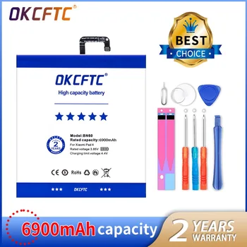 OKCFTC 6900mAh BN60 Vysoká Kapacita Baterie Tabletu BN60 Pro Xiaomi Pad 4 Mipad 4 bn60 Xiao Mi Tablet Výměna+ nástroje zdarma