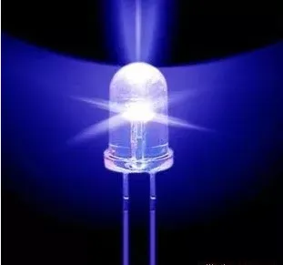 velkoobchodní 100 ks Modrá 5 mm Kolo Super světlé emitting diode LED žárovka lampa Světlo 5000MCD.