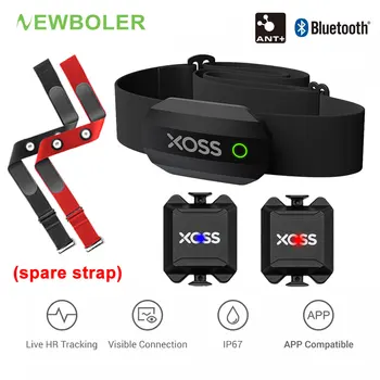 XOSS Hrudní Popruh Snímače Tepové Frekvence Bluetooth 4.0 Bezdrátové ANT Cvičení, Tepové Frekvence Vodotěsné Duální Režim Kadence senzor
