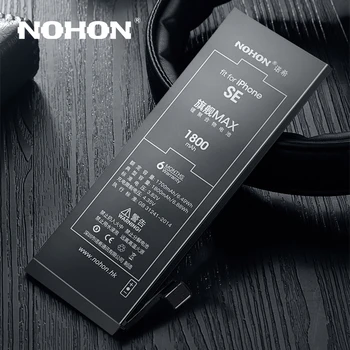 NOHON Originální Baterie Pro iPhone SE 8 7 6 6S 8G 7G 6G Náhradní vysokokapacitní iPhone8 iPhone7 iPhone6 Mobilní Telefon Bateria