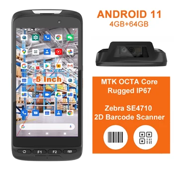 Android 11 Bezdrátové Handheld PDA, Mobilní Terminál S Zebra Skeneru Čárového kódu Ve Skladu Prodejny