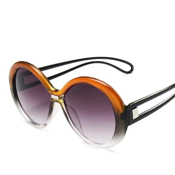 Kulaté sluneční Brýle, Ženy, Muži Oversize Brýle Gradient Velký Rám Sluneční Brýle Módní Značky Návrhář UV400 Ženské Odstíny Oculos