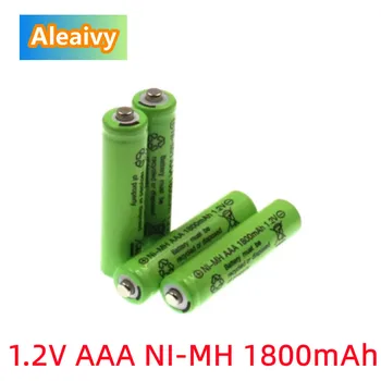 Dobíjecí Baterie Zbrusu Nové 100% AAA 1,2 V 1800mah Ni-MH Baterie Pro Kamery Hračky Zahradní Solární Světlo LED Svítilna Torc