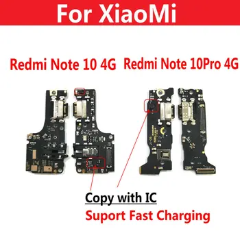 Nabíjecí USB Port, Desky Flex Kabel Konektoru Díly Pro XiaoMi Redmi Note 10 Pro 4G 5G Mikrofonem Modul s IC
