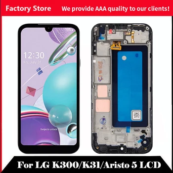 10-Touch AAA Kvalitní LCD Pro LG Aristo 5 LM-K300Q LMK300 LGL355DL K31 LCD S Rámečkem LCD Displej