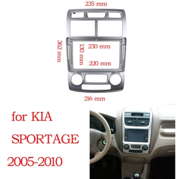 9 PALCOVÝ Dash Kit pro KIA SPORTAGE 2005-2010 autorádio Obložení Rámu Android Přehrávač Adaptér Kryt Stereo Panel, Rámeček GPS Nahradí
