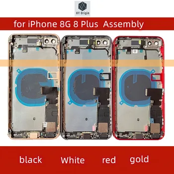 pro iPhone 8G 8 Plus baterie, zadní kryt, střední případ, SIM karta zásobník, boční montážní klíč, měkké pouzdro instalace kabelu + dárek + CE