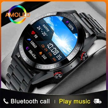 2022 Nové Muže Chytré Hodinky Vždy Zobrazit Čas Volání Bluetooth Sport Hudba 4GB Paměťové Karty Smartwatch Pro Samsung Android ios