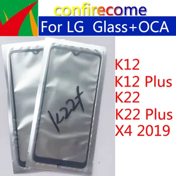 Pro LG K12 K12 Plus K12+ K22 K22 Plus K22+ X4 2019 Přední LCD Dotykový Displej Sklo Objektivu S OCA Lepidlo Náhradní
