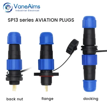 Vodotěsný konektor SP13-2/3/4/5/6/7pin plast letectví zásuvky plug wire terminal block svařování typ pevné a mobilní dokovací
