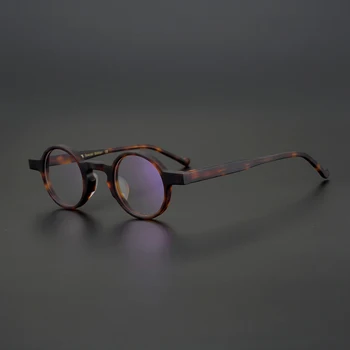 Acetát Malé Kulaté Brýle Rám Muži Ženy Vintage Náměstí Eyeglass Předpis Optické Krátkozrakost Brýle Rámy Brýle Oculos