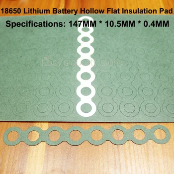 100ks/mnoho Lithium-ion baterie kombinaci izolační těsnění meson 8S 18650 baterie duté s plochou hlavou papírové izolace pad