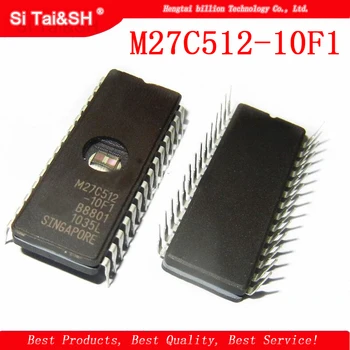 10pcs/lots M27C512-10F1/12F1 27C512 M27C512 eprom, Uv 512 KBIT CDIP-28 Paměťový čip