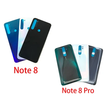 NOVÉ Pro Xiaomi Redmi Note 8 Pro Baterie Zpět Skleněný Kryt Pouzdro Pro Redmi Poznámka 8 Zadní Sklo Zadní Kryt S Lepidlem, S LOGEM