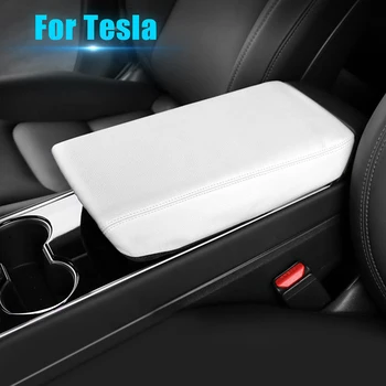 Pro Tesla Model 3 Model Y Auto Loketní opěrka Box Ochranný Kryt Centrální ovládání, Loketní opěrka Kryt Kožené Doplňky, Dekorace Interiéru