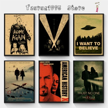Nové X-Files, Plakáty Cizinec UFO TV Series Retro Kraftový Papír, Plakáty, Nástěnné Dekorativní Obraz Pro Místnosti samolepky na Zeď
