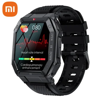 Xiaomi K55 1,85 palce 2022 Vojenské Chytré Hodinky Muži Volání Bluetooth 350mAh 24H Zdravé Sledovat Venkovní IP68 Vodotěsné Smartwatch