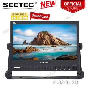 Seetec 4K133-9HSD-192(Původní P133-9HSD) 13.3 Palcový IPS 3G-SDI 4K HDMI LCD Broadcast Monitor Ředitel Desktop Hliník pro Živé