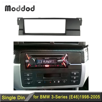 Jeden 1 Din Nárazníku pro BMW Řady 3 E46 1998-2005 Rádio CD DVD, Stereo Přehrávač Panel Dash Mount Trim Kit Prostorový Rám Desky