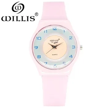 Hodinky Ženy WILLIS značky Módní Ležérní hodinky quartz Muži hodinky Montre Femme Reloj Mujer Silikonové Vodotěsné Sportovní Náramkové hodinky