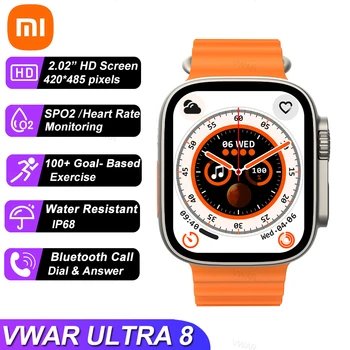 Xiaomi Hodinky Ultra 8 Chytré Hodinky 49mm Slitiny Tělo je Multi Sportovní Modely IP68 Vodotěsné Muži Smartwatch Volání Bluetooth NFC IWO Reloj