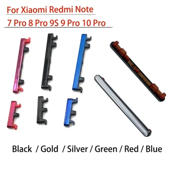 Nové Pro Xiaomi Redmi Note 7 8 Pro Tlačítko Napájení NA OFF, Hlasitost Nahoru, Dolů, Boční Tlačítko Pro Xiaomi Redmi Poznámka 9 9 10 Pro