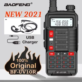 BAOFENG UV-10R ŠUNKA Dva Způsob, CB Rádio Bezdrátové Komunikace USB Nabíječka Headset Jízdy Kempování 136-174Mhz 400-520Mhz Vysílač