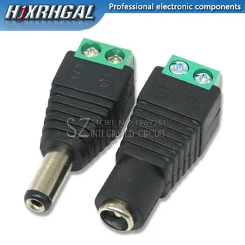 5KS samec a samice DC Napájecí konektor 5.5 x 2.1 MM, 5.5*2.5 MM, 12V 24V Jack Adaptér Konektor, Plug CCTV 5.5x2.1 2.5