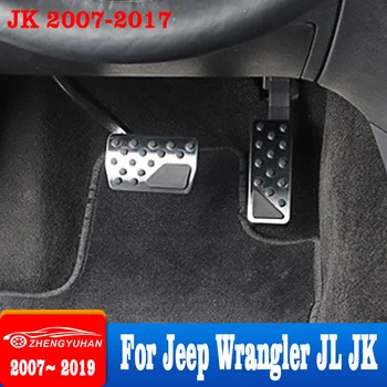 Auto Pedály Pro Jeep Wrangler JL 2018 2019 JK 2007-2017 Auto Plynový Pedál Brzdový Pedál, Krytí Pad Non-Slip Příslušenství