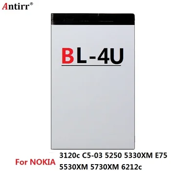BL-4U BL 4U telefon Baterie Pro Nokia 206 515 5250 5330 XpressMusic 5730 C5-03 E66 Asha 300 500 8800 Arte E75