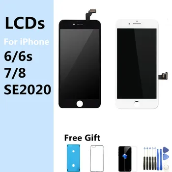 LCD Displej Pro iPhone SE2020 6 6Plus 7 7Plus 8 8Plus 6s Plus 3D Dotykové Obrazovky Digitizéru Shromáždění Náhradní