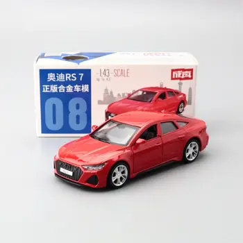 Diecast Kovové Hračky Auto Model 1:43 Měřítko Audi RS7 Super Sport, Vytáhnout Zpět, Dveře Otevíratelná Vzdělávací Kolekce Gift Match Box