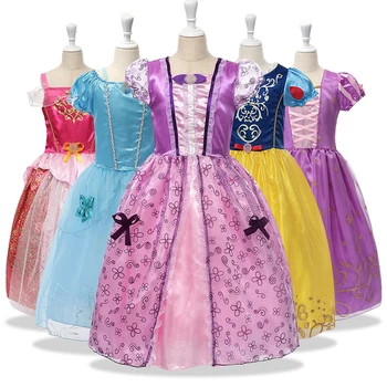 Dívky Rapunzel Šaty Princezna Kostým pro Dívky Děti Cosplay Sofia Vestidos Šaty Děti, Narozeninové Party Oblečení 2-8 Let