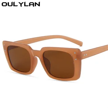 Oulylan Obdélník, sluneční Brýle, Ženy Módní Vintage Značka Designer Náměstí Sluneční Brýle 90s Classic Retro Černé Brýle Odstíny UV400