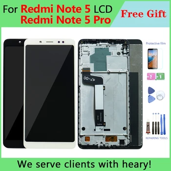 Originální LCD+Rám Pro Xiaomi Redmi Note 5 Pro Zobrazení Dotykový Displej Pro Xiaomi Redmi Note 5 LCD Displej, Snapdragon 636
