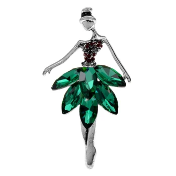 CINDY XIANG Krásné Elegantní Balet Dívka Brože Pro Ženy, Vintage Módní Tanec Šperky 2 Barvy k Dispozici Vysoce Kvalitní
