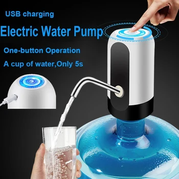 Láhev na vodu Čerpadlo USB Dobíjecí Automatický Elektrický Zásobník Vody Jedním tlačítkem Přepnout Pití Čerpadlo Dávkovač Kuchyňské Nástroje