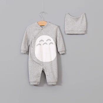 Novorozenec Malé Dítě Dívky Chlapce, Oblečení Roztomilý Totoro Kostým Bebes New Born Dětské Kombinézy Oblečení Kojenecká Kombinéza Klobouk Set Pyžamo