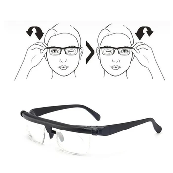 Vize Zaměření Nastavitelný TR90 Brýlí Krátkozrakost Brýle -6D +3D Proměnná Korekce Objektivu Zvětšovací Binokulární