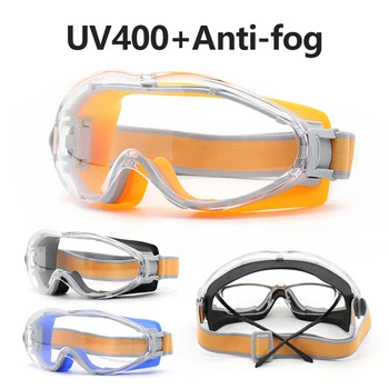 HD bezpečnostní brýle anti-fog pracovní brýle venkovní sportovní nepromokavou UV400 experimentální řezání splash-proof ochrana očí