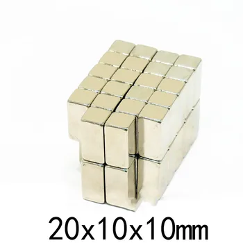 20/30/50ks 20x10x10 mm Super Kvádru Bloku, Magnet N35 Neodym 20x10x10mm Magnetické 20 mm*10 mm Silné Magnety NdFeB 20*10*10 mm