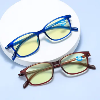 TR90 Full Frame Anti Blue Light Čtení Brýle Dioptrické Inteligentní zoom Presbyopie Brýle +100 až +600 Automatické Nastavení