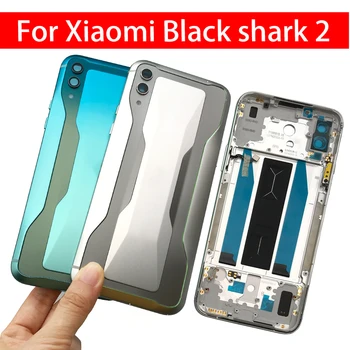 Zpět Baterie Sklo Krycí Panel Zadní Dveře Pouzdro Pro Xiaomi Mi Black Shark 2 Skw-h0 S Výkon Objem Boční Tlačítko Klíč