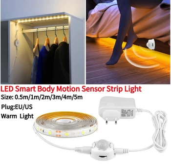 Vodotěsné LED Strip Lampy Flexibilní Lidské Tělo Snímače Pohybu Ložnice Světla Pásky pro Cafe Restaurant Nádherné Ozdoby