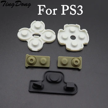 TingDong Pro Sony PS3 DualShock Controller Měkké Gumy Náhradní Silikonové Vodivé Lepidlo Tlačítko Pad klávesnice