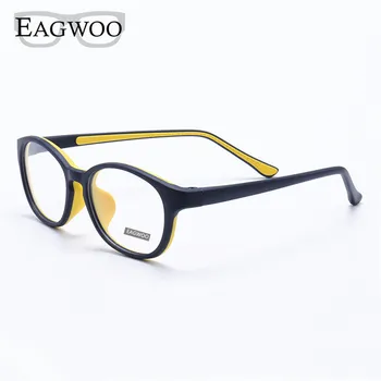 EAGWOO Silicon Měkké Brýle dětské Kolo Optické Rám Plain Podívanou Chlapec Dívka Chrámu Předpis Brýlí Rám 888