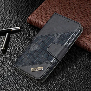 Kožená Peněženka Pouzdro Pro Samsung Galaxy A52S A52 A22 A32 4G A22S A53 A73 A33 A72 A13 A12 A42 5G Crocodile Flip Book Pouzdro na Telefon